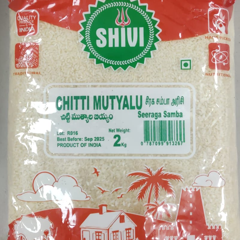 Shivi Seeraga Samba 2Kg/Chitti Mutyalu Rice  2kg