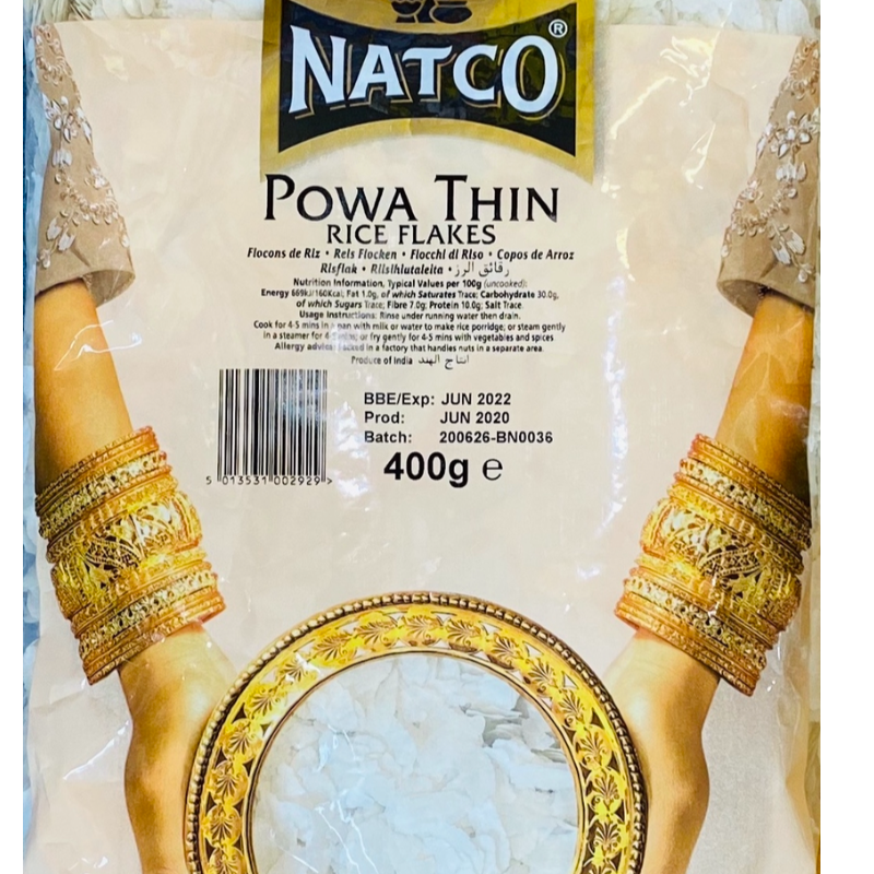 Natco Poha Thin(Rice Flakes) 400gms Main Image