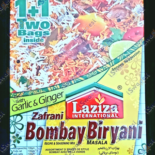 Laziza Bomaby Biryani Masala 130g