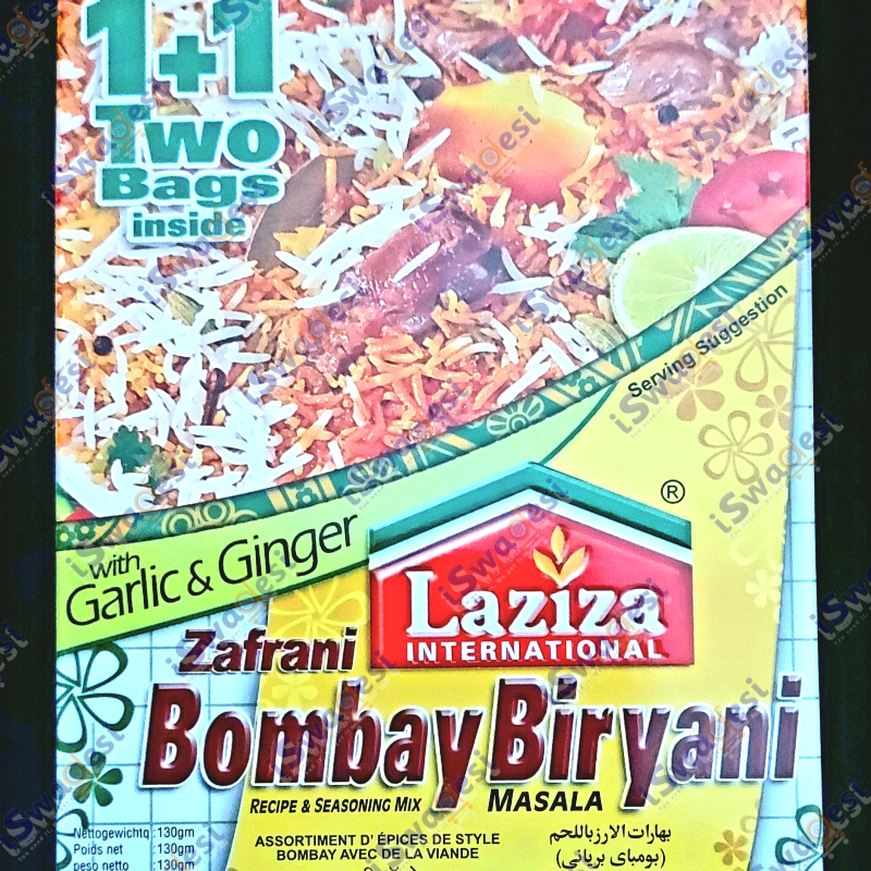 Laziza Bomaby Biryani Masala 130g Main Image