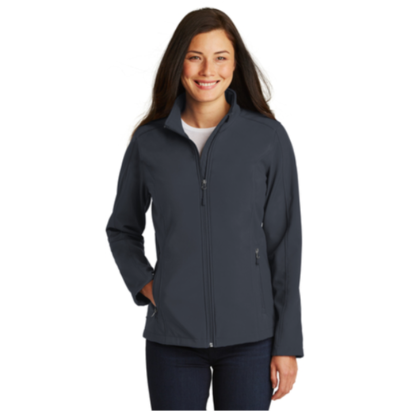 Ladies Soft Shell Jacket Grey Main Image