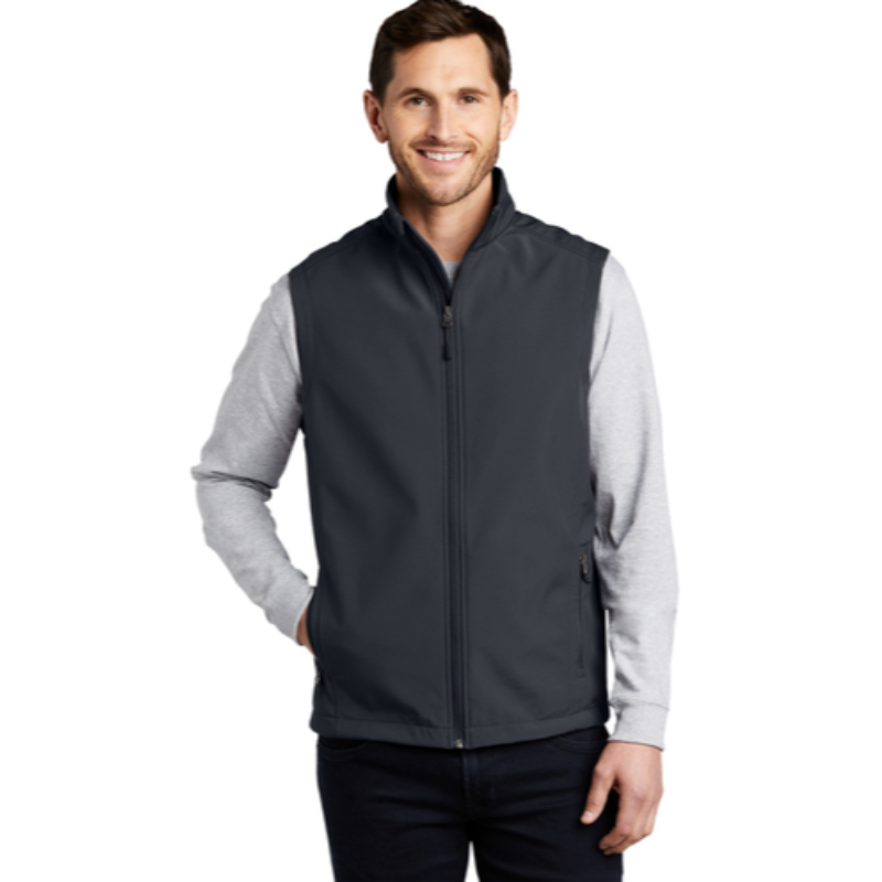 Mens Soft Shell Vest Grey Main Image