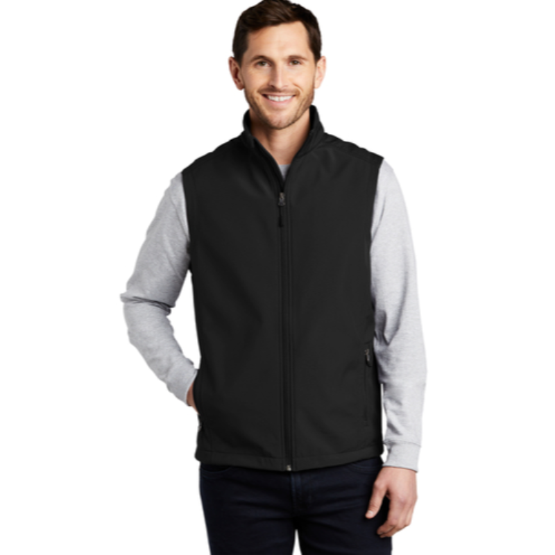 Mens Soft Shell Vest Black Main Image