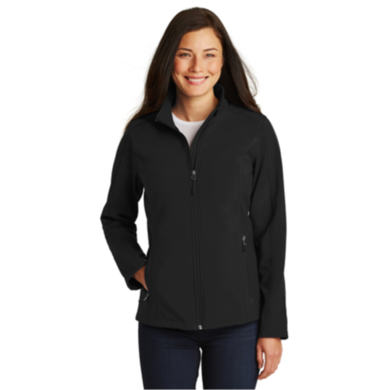 Ladies Soft Shell Jacket Black Main Image