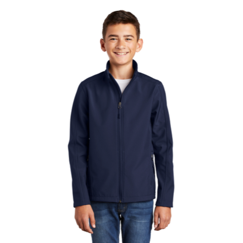 Youth Soft Shell Jacket Navy Main Image