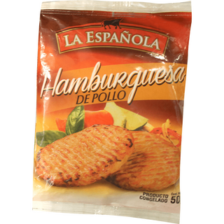 Hamburguesa La Española Pollo 50g x 4 unidades