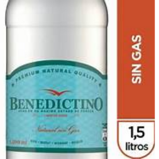 Agua Benedictino 1.5 lt sin gas 