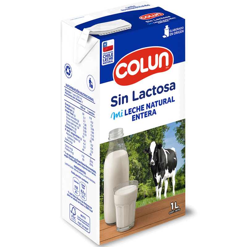 Leche 1 lt Sin lactosa Colun Main Image