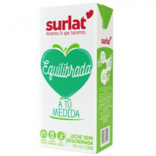 Leche Semi Descremada Surlat 1lt