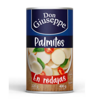 Palmitos rodajas 400 gr don giuseppe