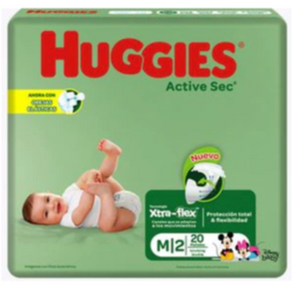 Pañal Huggies M2  x 20 und