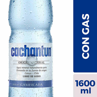 Agua Cachantun 1.6 lt con gas