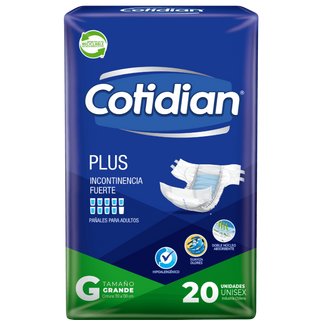 Pañal Incontinencia Cotidian x 20 und Plus