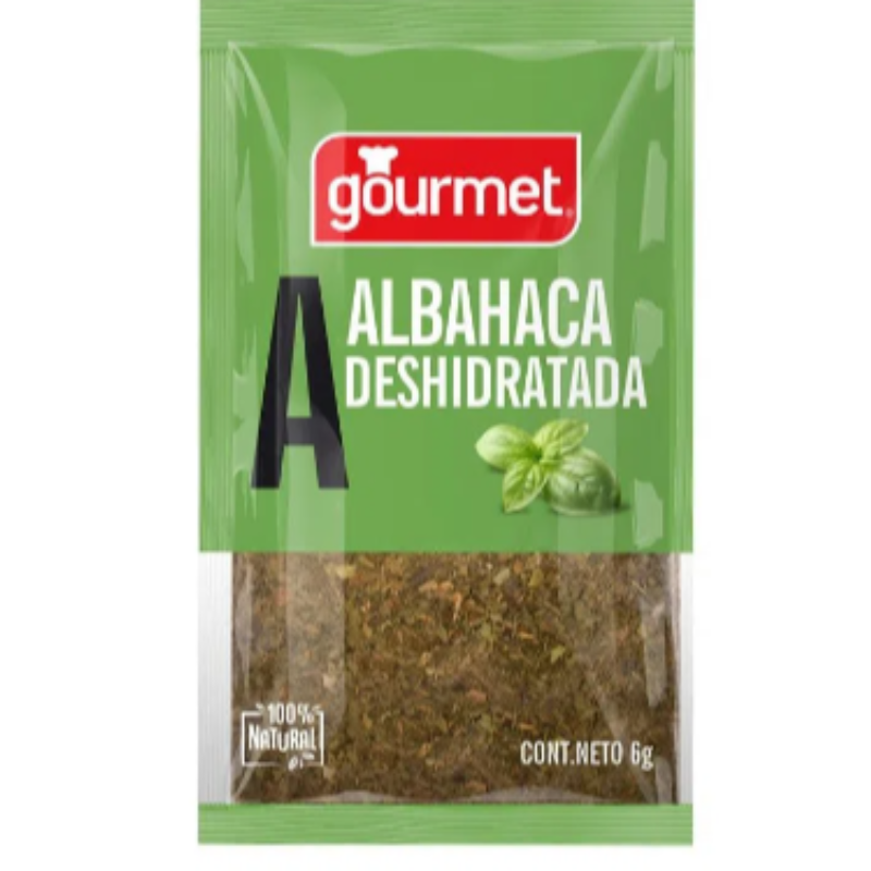 Albahaca Deshidratada 6 gr Gourmet Main Image