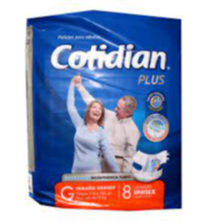 Pañal adulto Cotidian x 8 und Plus