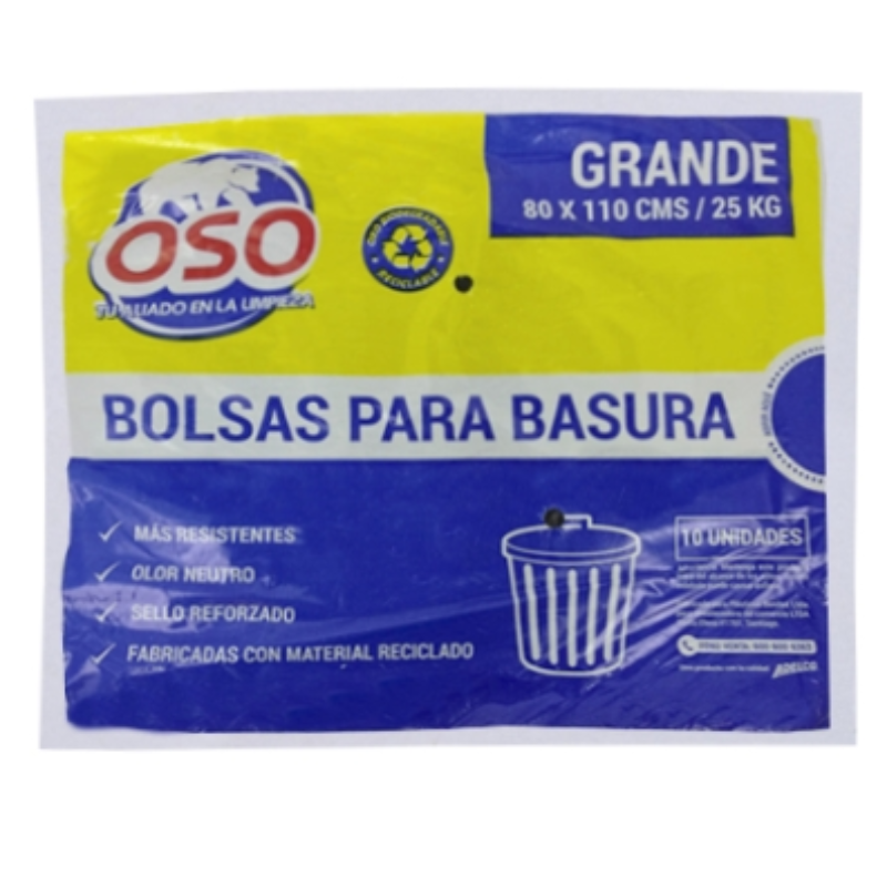 Bolsa de Basura x 10 und 80 x 110 Oso  Main Image