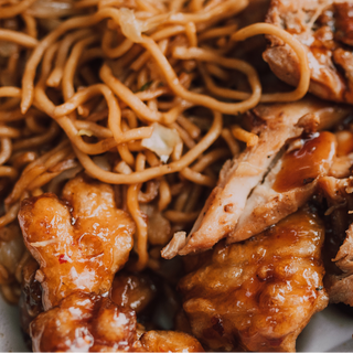 Stir-Fried Spaghetti chicken