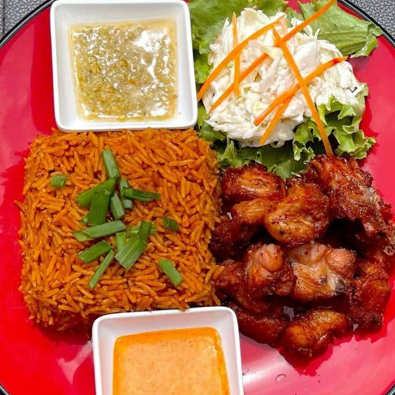 Jollof rice and chicken Main Image