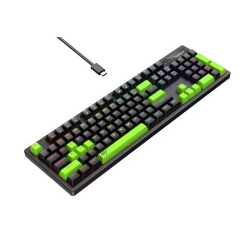 Havit KB893L 104 Keys Blue Switch Backlit RGB Mechanical Gaming Keyboard
