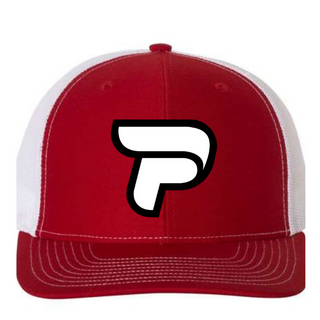 Red/White Adjustable Trucker Hat