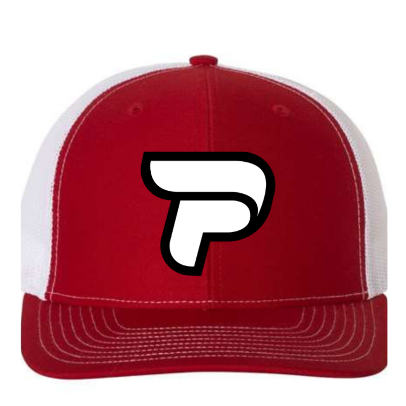 Red/White Adjustable Trucker Hat Main Image