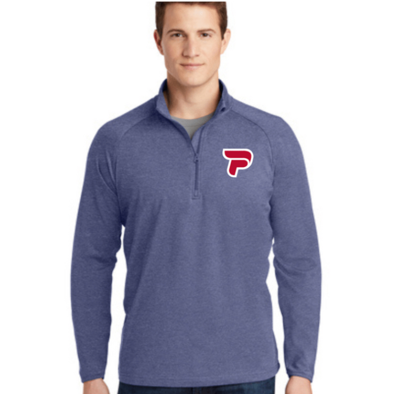 True Navy Heather Stretch 1/2-Zip Pullover  Main Image