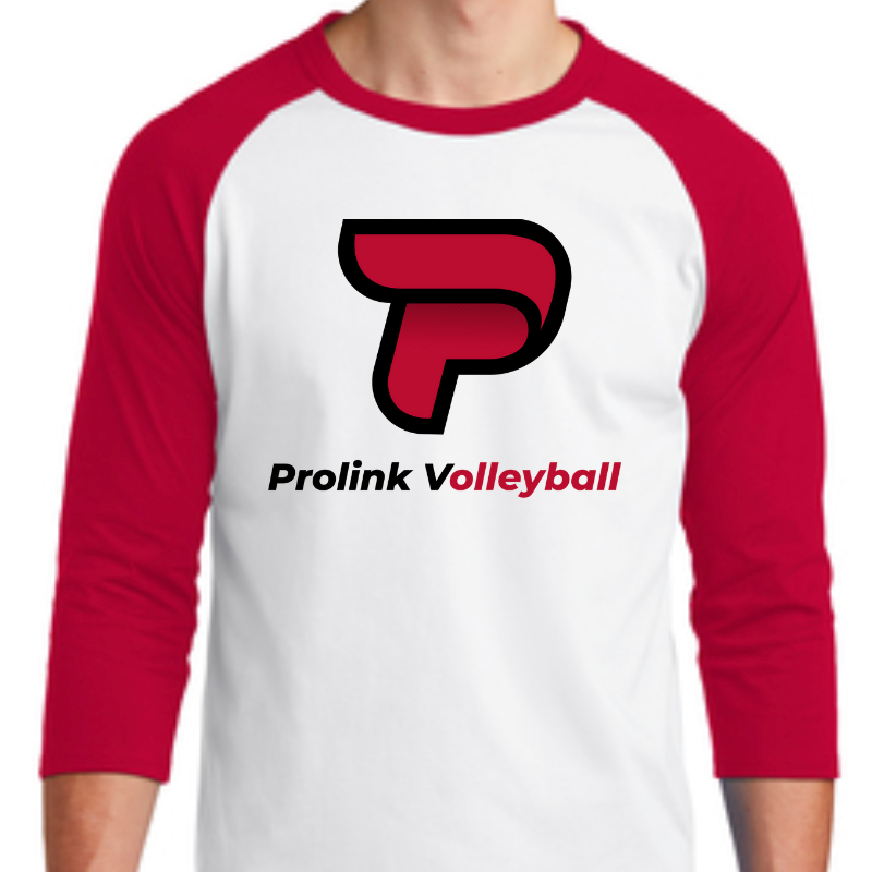 White/Red Baseball Tee  Main Image