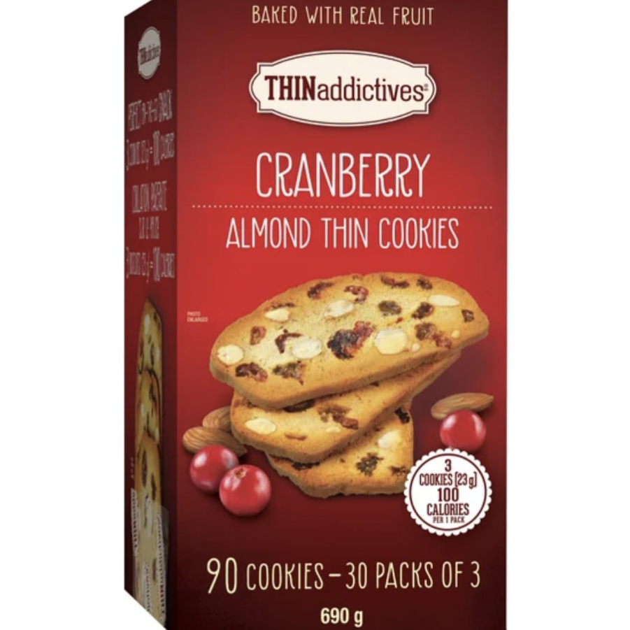 Cranberry Almond Thin Cookies