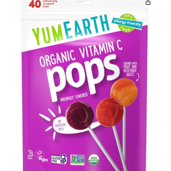 YumEarth Organic Vitamin C Pops