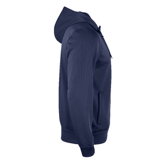 Basic Active Hoody Full Zip - Marinblå - M - Thumbnail 3