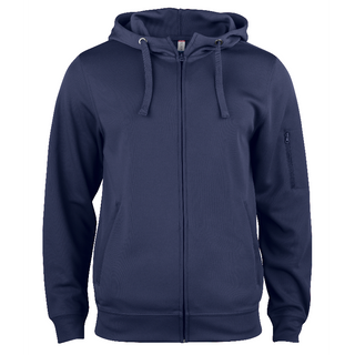 Basic Active Hoody Full Zip - Marinblå - XS