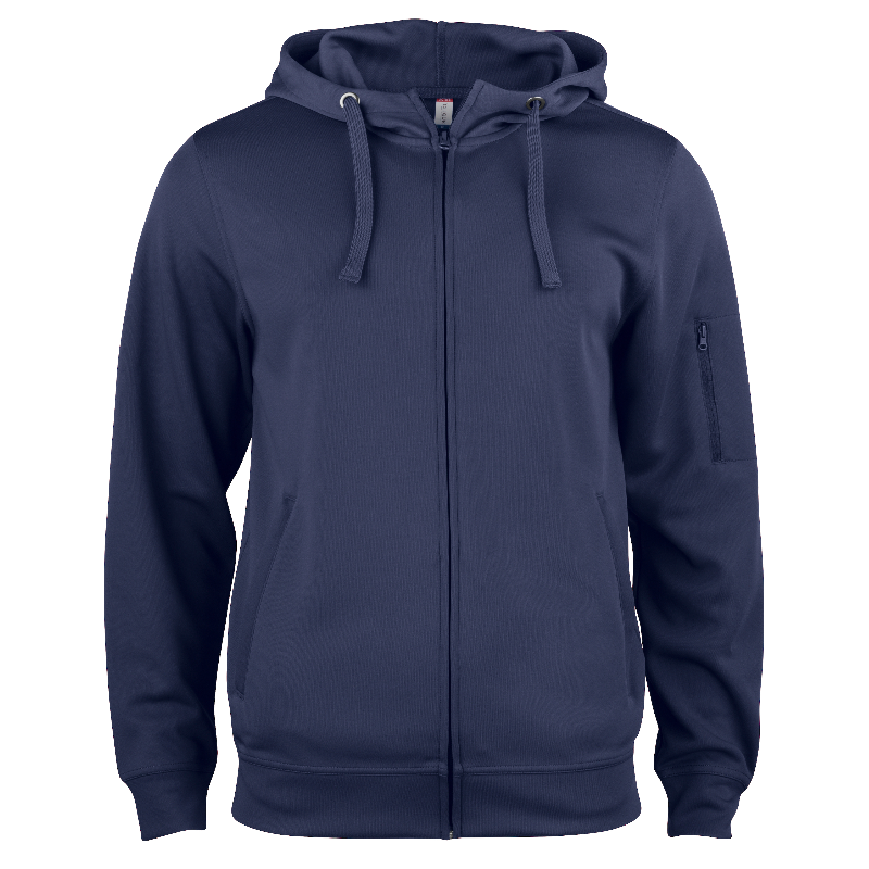 Basic Active Hoody Full Zip - Marinblå - 3XL Main Image