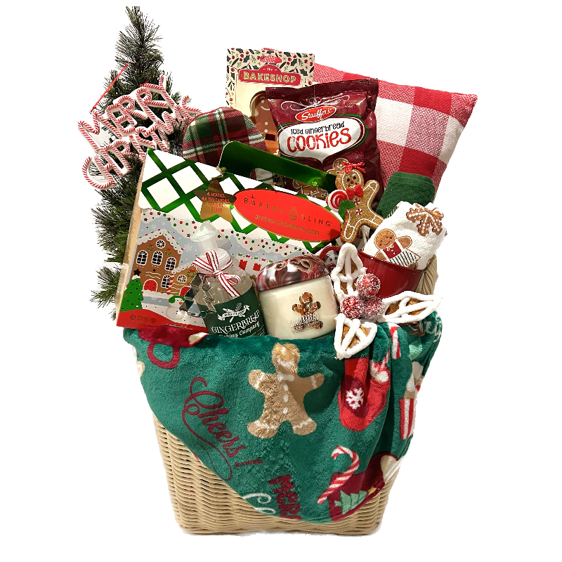 Giant Gingerbread Family Basket  Main Image