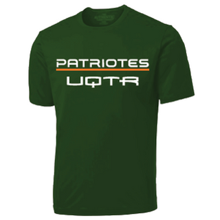 ATC Pro Team Short Sleeve Tee. S350- Vert- écriture Patriotes UQTR