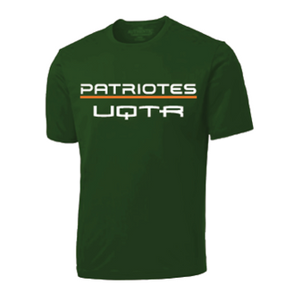 ATC Pro Team Short Sleeve Tee. S350- Vert- Patriotes UQTR