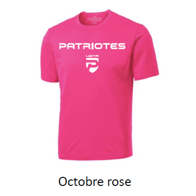 ATC Pro Team Short Sleeve Tee. S350- Rose- Patriotes Logo Main Image