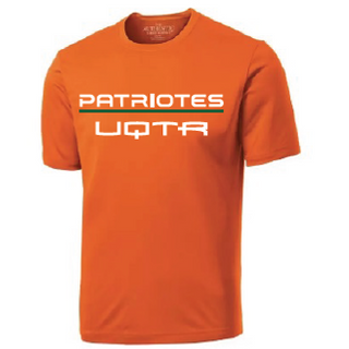 ATC Pro Team Short Sleeve Tee. S350- Orange- écriture Patriotes UQTR