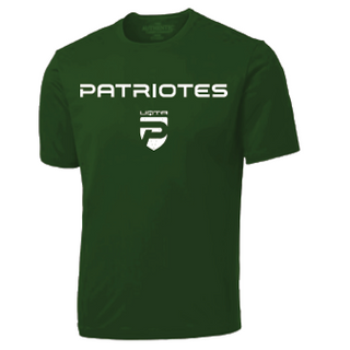 ATC Pro Team Short Sleeve Tee. S350- Vert- Patriotes Logo