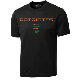 ATC Pro Team Short Sleeve Tee. S350- Noir- Patriotes Logo Main Image