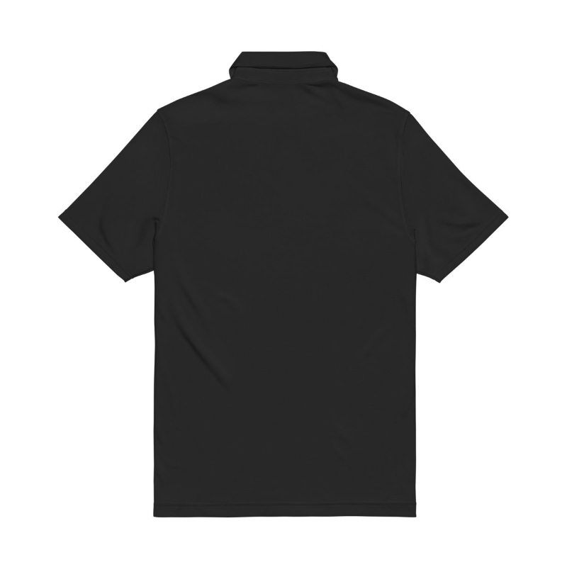 Tiger Logo Embroidered Under Armour Polo - Black