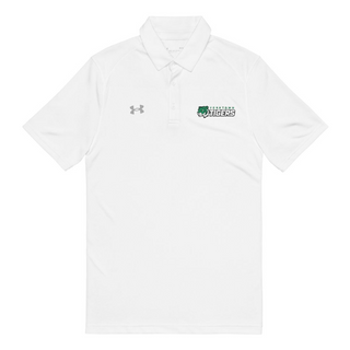 Tiger Logo Embroidered Under Armour Polo - White