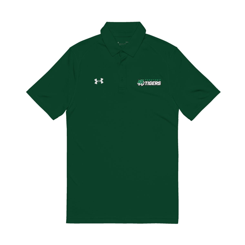 Tiger Logo Embroidered Under Armour Polo - Green