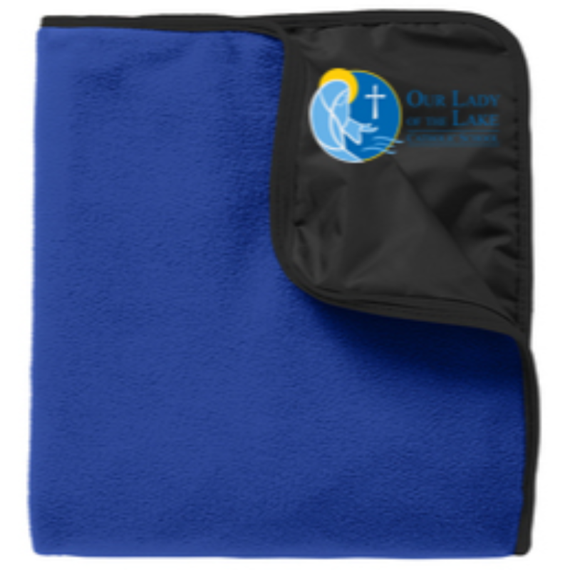 Fleece and Poly Travel Blanket Main Image