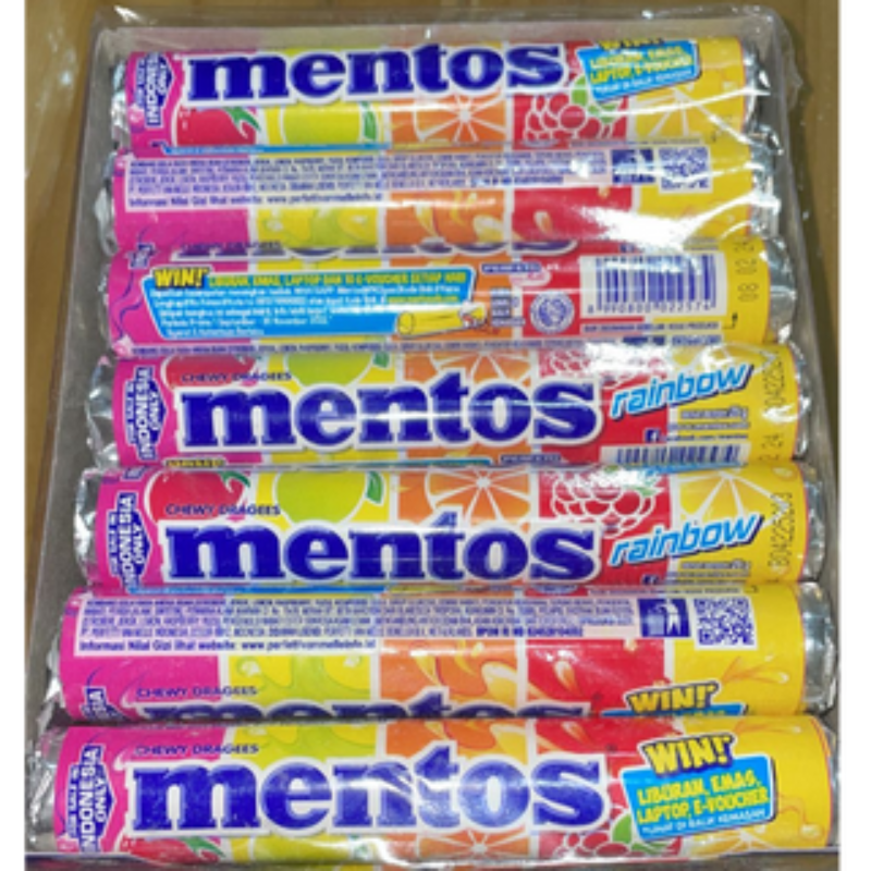 Mentos RAINBOW 29g (Pack of 14) Sale280~(Imported) (Cost you 16.43/pc) Main Image