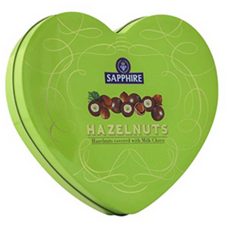 Sapphire Heart Tin Hazelnut 160gm MRP425