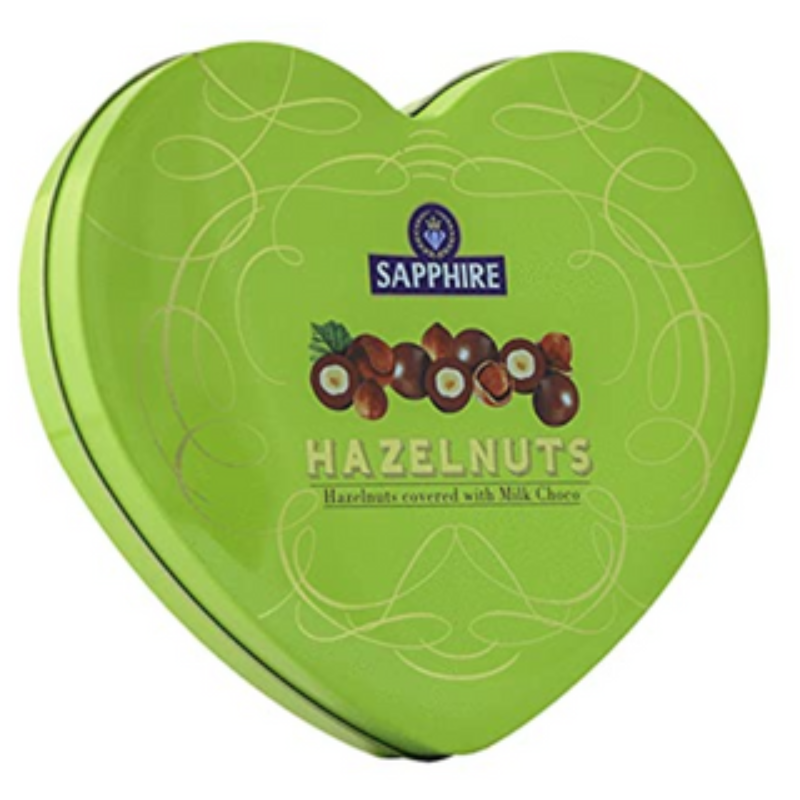 Sapphire Heart Tin Hazelnut 160gm MRP425