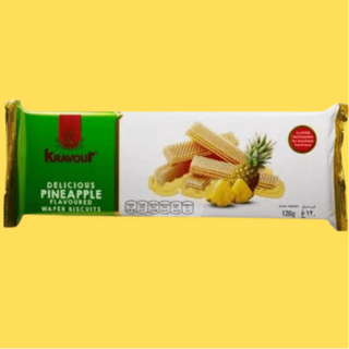 Kravour Pineapple Wafer Biscuits, 120g