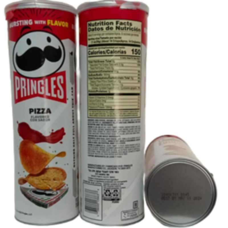 Pringles Pizza Flavored Potato Crisps, 165g Main Image