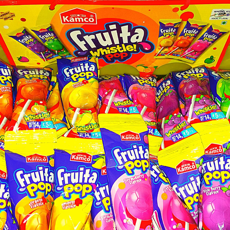 Fruita Whistle Pop 5 Flavour 100pc MRP500 (cost you 3.8/pc) Main Image