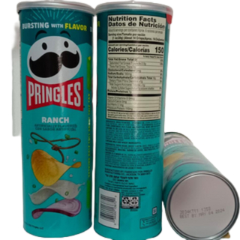 Pringles Ranch Flavored Potato Crisps, 165g Main Image